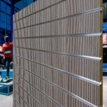 Pino Grey Slatwall Panels Aluminium Inserts