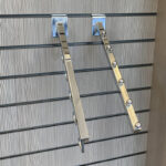 Pino Grey Slatwall Panels With Arms