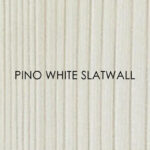 Pino White Slatwall Panels Detailed