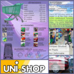 157 litres plastic shopping trolley specifications