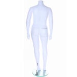 Plus Size Headless Female Mannequin Matt White Rear