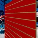 Red Slatwall Panels No Inserts