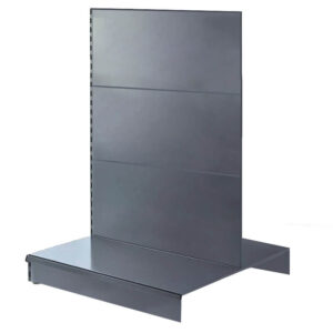 Silver Retail Gondola Shelving