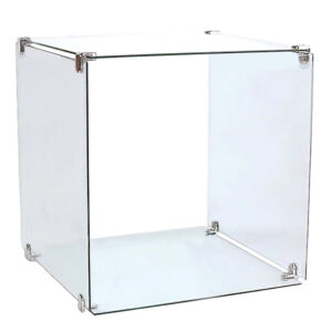 Single Glass Cube Retail Display Unit