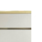 Cream Slatwall Panel C Section Edge Trim