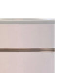 Grey Slatwall Panel C Section Edge Trim