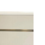 White Slatwall Panel C Section Edge Trim
