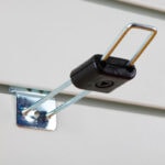 Slatwall Euro Hook Security Lock On Slatwall