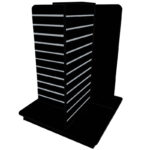 4-Way Slatwall Gondola Unit - Black