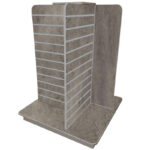 4-Way Slatwall Gondola Unit - Concrete