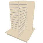 4-Way Slatwall Gondola Unit - Cream