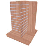 4-Way Slatwall Gondola Unit - Denver Oak