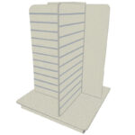 4-Way Slatwall Gondola Unit - Grey
