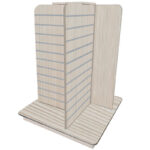 4-Way Slatwall Gondola Unit - Pino Beige