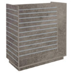 H-Shaped Slatwall Gondola Unit - Concrete