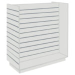 H-Shaped Slatwall Gondola Unit - Grey