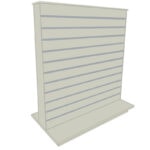 Slimline Slatwall Gondola Display Island - Grey
