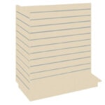 T-Shaped Slatwall Gondola Unit - Cream