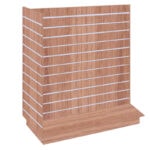 T-Shaped Slatwall Gondola Unit - Denver Oak