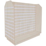 Tombstone H-Shaped Slatwall Gondola Unit - Pino Beige