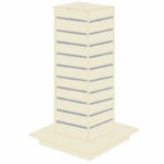 Coral Slatwall Gondola Tower with Aluminium Inserts