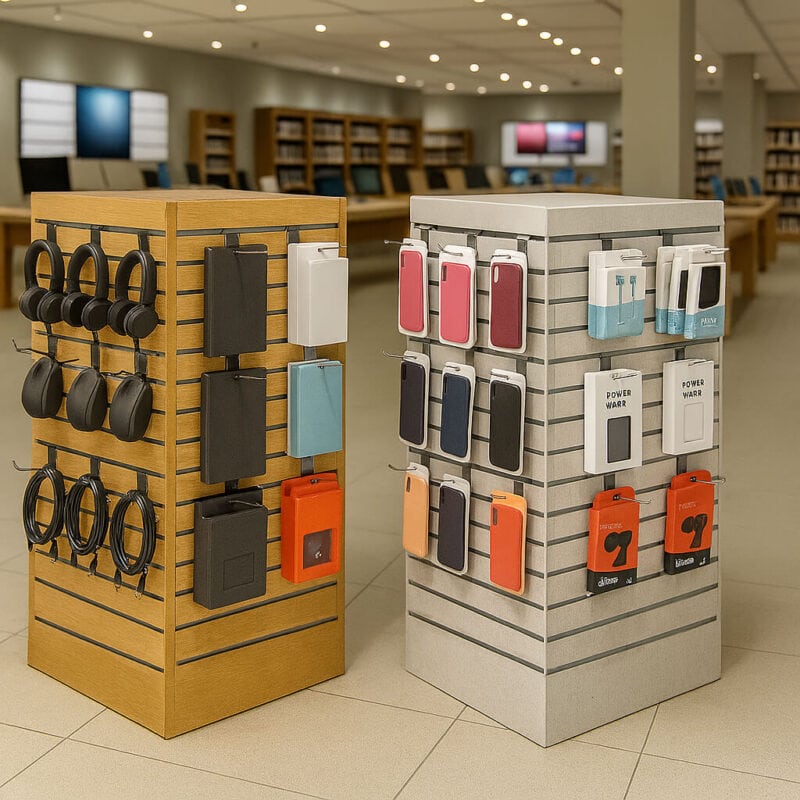 Slatwall Gondola Tower Display - Flat Pack