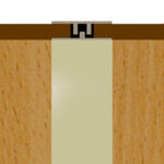 Slatwall Panel Joining Trim Cream