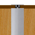 Slatwall Panel Joining Trim Grey