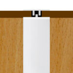 Slatwall Panel Joining Trim White