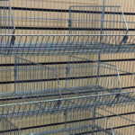 Stacking basket dividers closeup