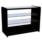 Three Level Retail Display Counter Black