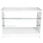 Three Level Retail Display Counter White