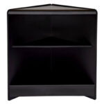 Triangular Corner Unit With Solid Top Black