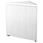Triangular Solid Corner Retail Unit White
