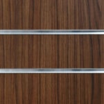 Walnut Slatwall Panels Close Up